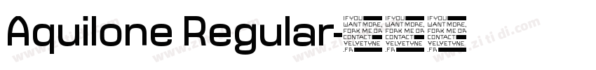 Aquilone Regular字体转换